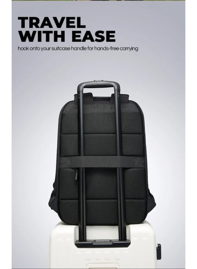 BANGE 8099 Grey Hot Sell New Arrival Wholesale Soft Lightweight Waterproof Men Casual Laptop Backpack - Image 4